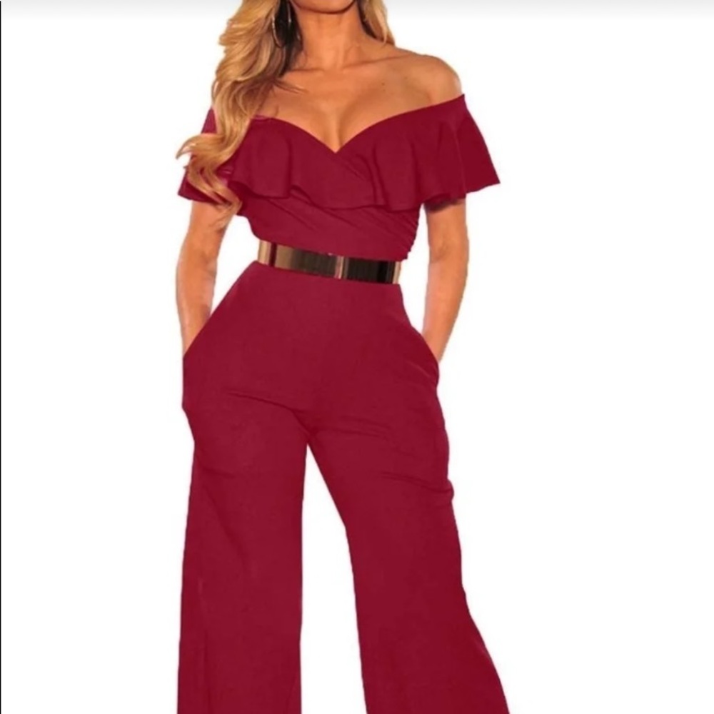 Off shoulder jumpsuit